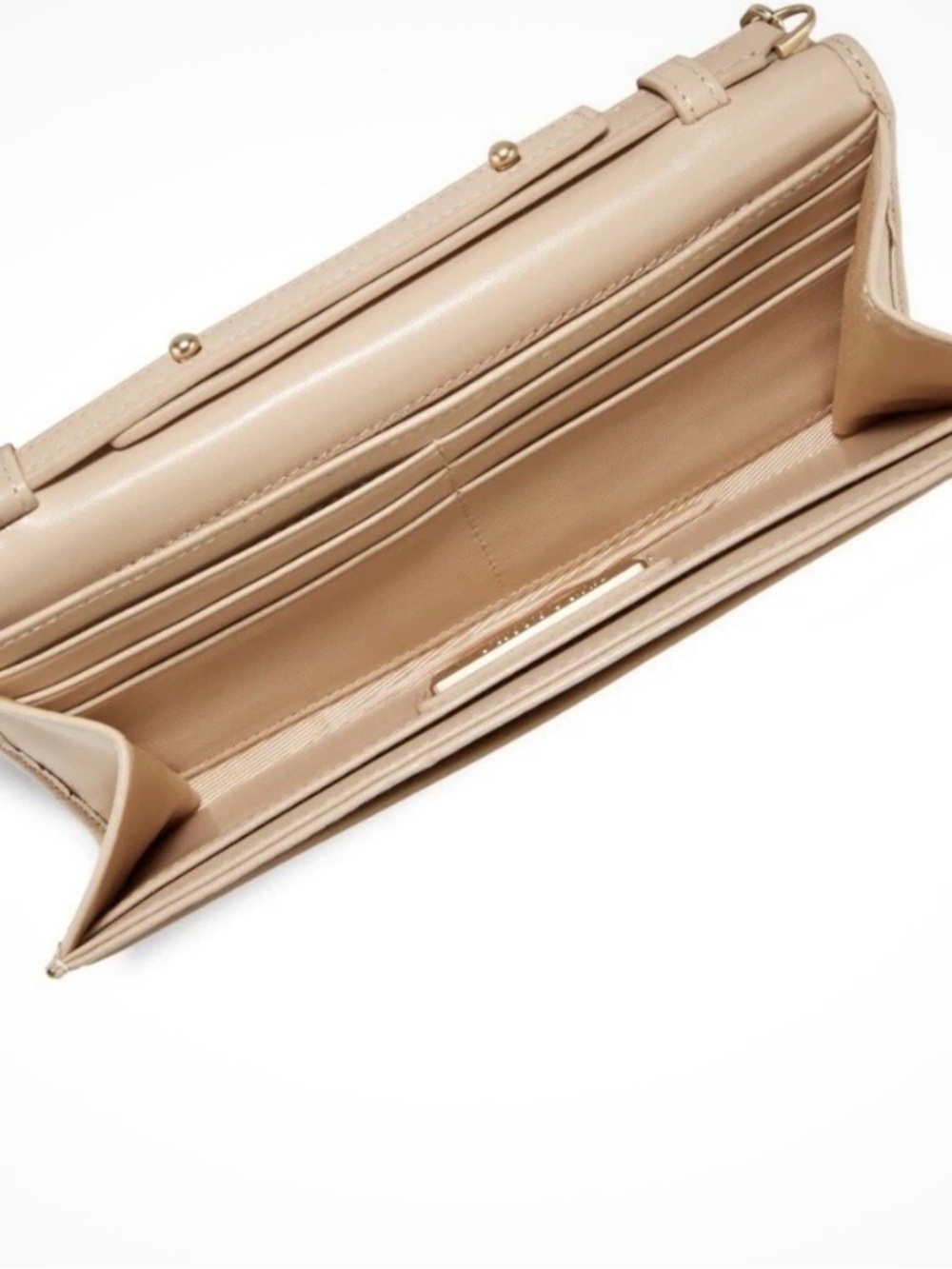 Valentino Cream Leather Clutch with Chain - Picture 4 of 6
